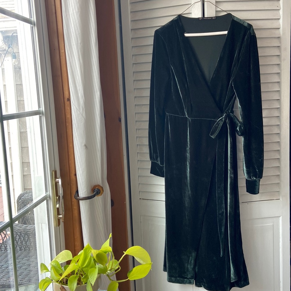 Velvety Zara wrap dress